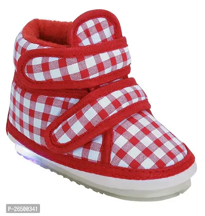 Fabulous Red Cotton Bootie Shoe For Kids-thumb0
