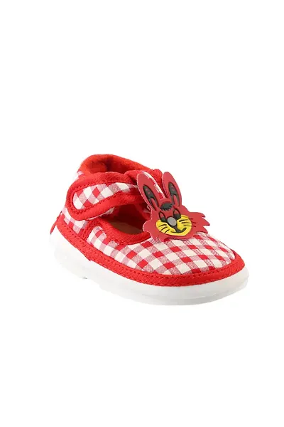 Fabulous Red Cotton Bootie Shoe For Kids