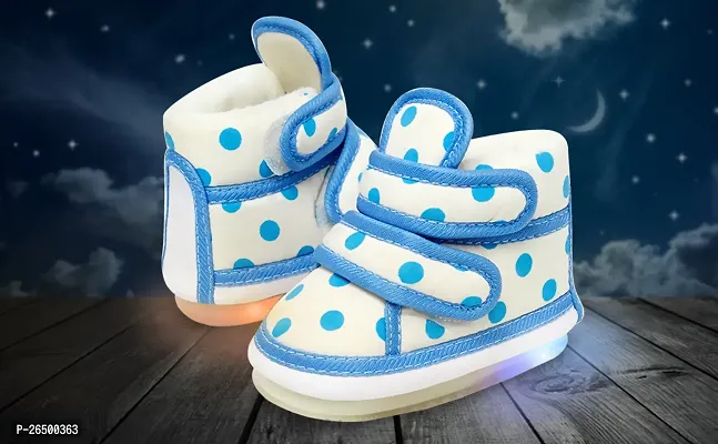 Fabulous Blue Cotton Bootie Shoe For Kids-thumb0