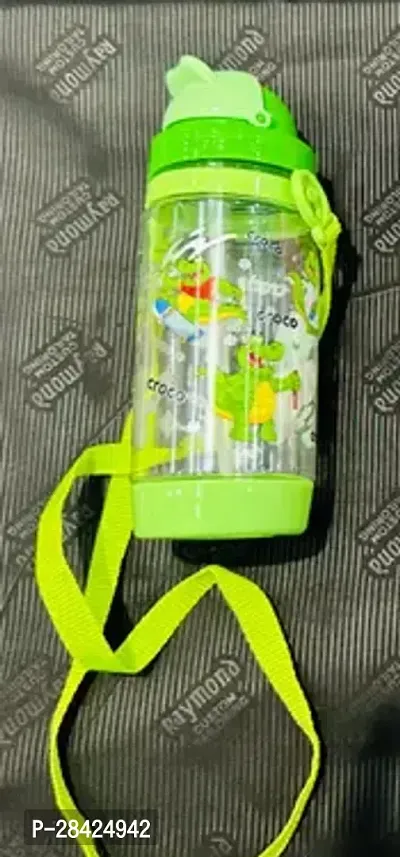 600 Ml Water Bottle with Straw for Kids-thumb0