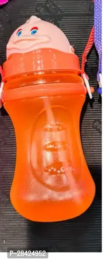 600 Ml Water Bottle with Straw for Kids