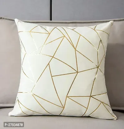 Line Pattern Golden foil Printed Cushion Cover-thumb0