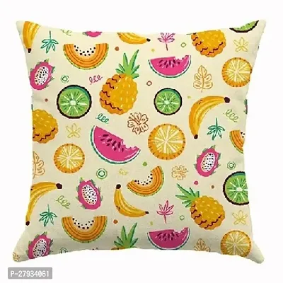 Fruits Printed Multi Colored Cushion Cover