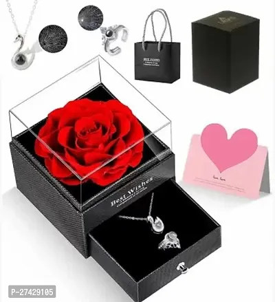 Beautiful Artificial Flower, Jewellery, Showpiece, Greeting Card Gift Set-thumb0