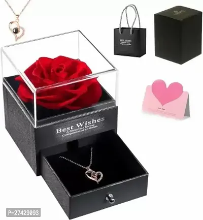 Beautiful Artificial Flower, Jewellery, Showpiece Gift Set-thumb0