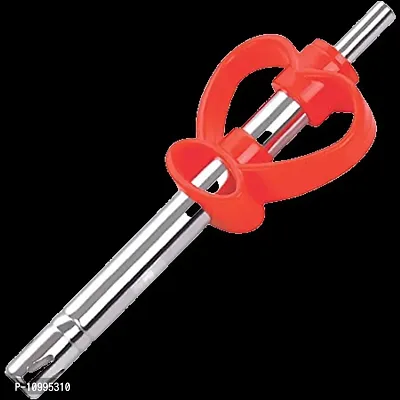 Steel Heart Shape Gas Lighter (Heart Type, Red, Pack of 1)-thumb0