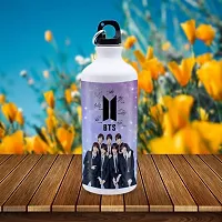 ADTOO Aluminium Bts Water Bottle Gym Water Bottle Kids Cartoon Water Bottle Sipper Bottle School Bottle 750Ml, Multicolor, Pack of 1-thumb1