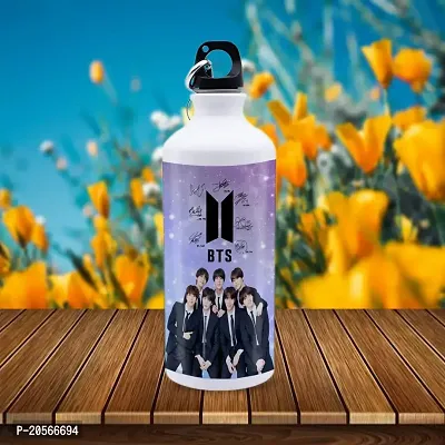 ADTOO Aluminium Bts Water Bottle Gym Water Bottle Kids Cartoon Water Bottle Sipper Bottle School Bottle 750Ml, Multicolor, Pack of 1-thumb2