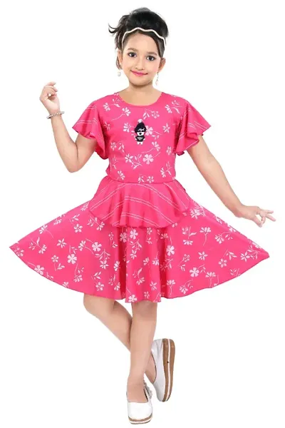 Girls Cotton Printed Frock