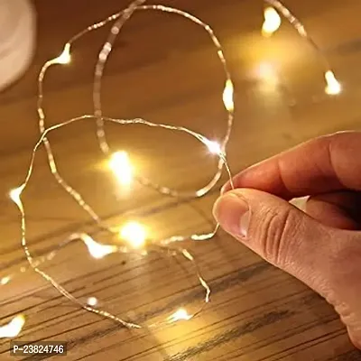 nbsp;Battery Powered Waterproof Copper Wire String Fairy Lights With 100 Leds Warm White 10 Meternbsp;-thumb0