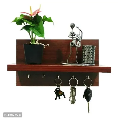 Beautiful Wooden Wall Shelf For Home Wall Decoration-thumb0
