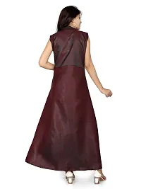 Satin Gown For Women-thumb1