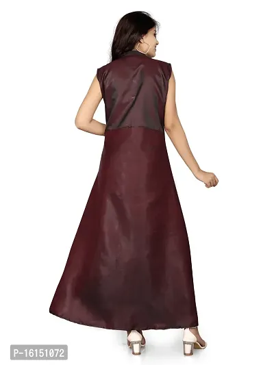 Satin Gown For Women-thumb2