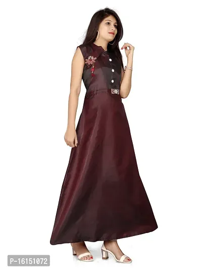 Satin Gown For Women-thumb4