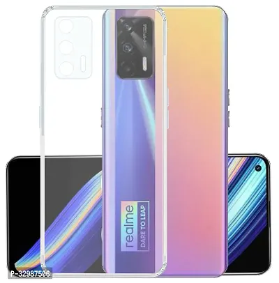 Lilliput Back Cover For Realme X7, Realme V15 (TRANSPARENT)-thumb0