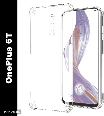 Designer White Silicon Back Cover For Oneplus 6T