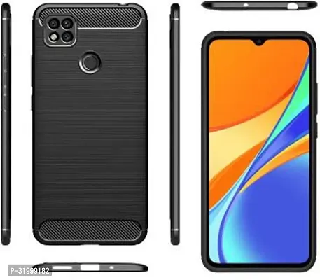 Designer Black Rubber Back Cover For Mi Redmi 9-thumb2