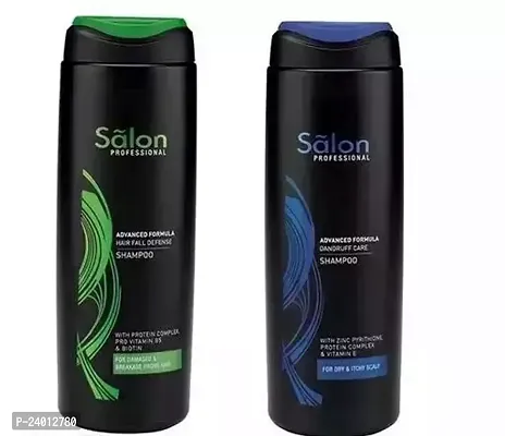 Salon Professional Advance Formula Hair Fall Defense Shampoo 200 Ml Pack Of 1 And Salon Professional Advance Formula Dandruff Care Shampoo 200 Ml Pack Of 1-thumb0