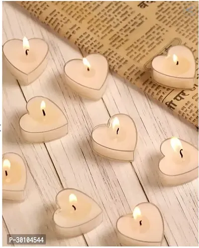 Heart shape Candles Pack of 9-thumb0