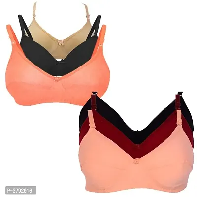 Trendy Women soft Cotton Bra Combo 6-thumb0