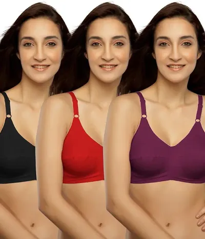 Non Padded Basic Bras pack of 3