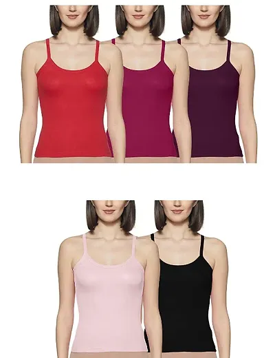 Buy Mesua Ferrea Cotton Regular Non-Padded Camisole Slip/Cami with  Adjustable Detachable Strap for Girls/Women - Free Transparent Strap Online  In India At Discounted Prices