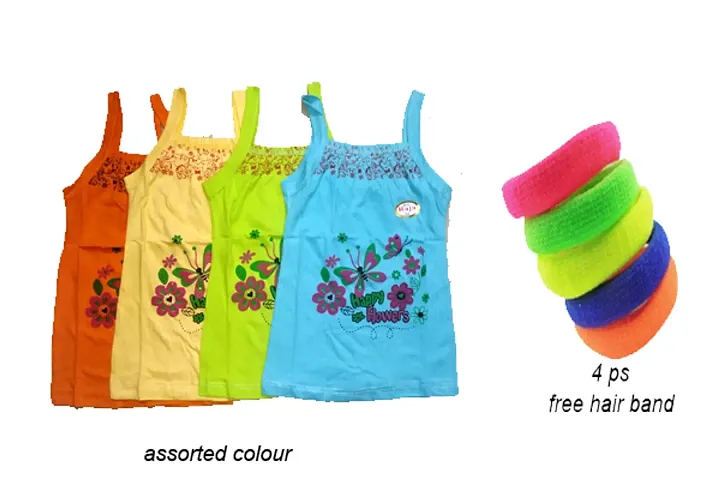 Girls Printed Inner Pack of 4 with Free Gift