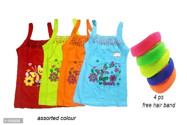 girl kids chiku printed inner with free gift pack of 4