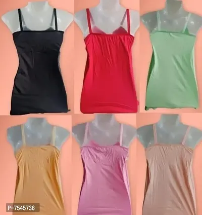 Classi attractive cotton bra slip camisole for girls pack of 6-thumb0