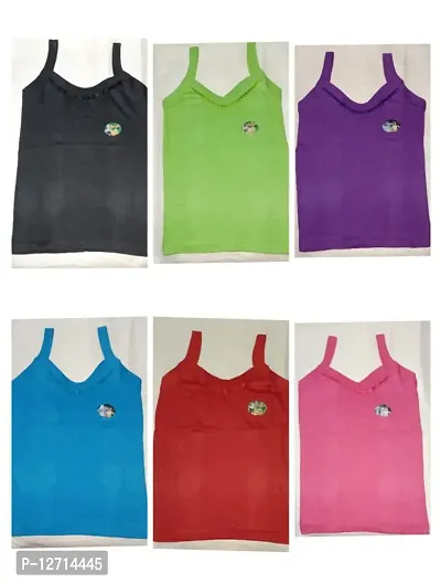 Tip top girl kids cotton inner camisole slips pack of 6