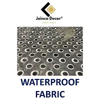 Jainco Decor Waterproof Square 4 Seater Table Cover for Center Table, Dining Table Cloth (48"" x 48"", Black, Stitched Border)-thumb4