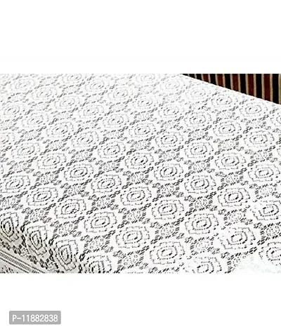 Jainco Decor ? Cotton Dining Center Table Cover ,Tablecloth,36*60 inches (Crotia) (White)-thumb3