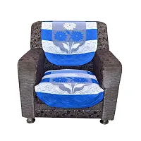 Jainco Decor Cotton 10 Piece 5 seater Sofa Cover Set for 5 seater Sofa or 3+1+1, Blue-thumb2