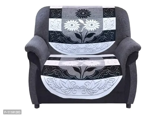 Jainco Decor Cotton 10 Piece 5 seater Sofa Cover Set for 5 seater Sofa or 3+1+1, Grey-thumb3
