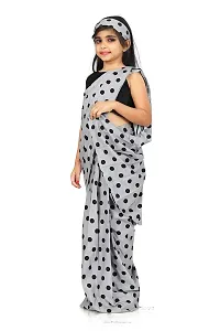 COMRATE Kids Silk Saree For Girl's-thumb1