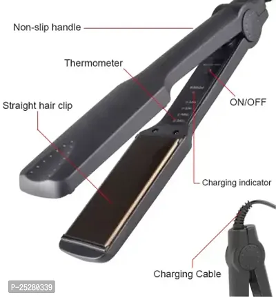 Temperature Control Professional Hair Straightener KM-329 (Black) pack of 1-thumb3