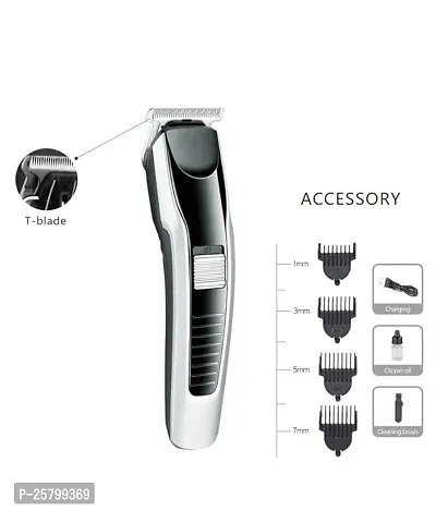 AT 538 Beard  Hair Rechargeable Professional Hair Trimmer Fully Waterproof Trimmer 60 min Runtime 4 Length Settings (pack of 1)-thumb4