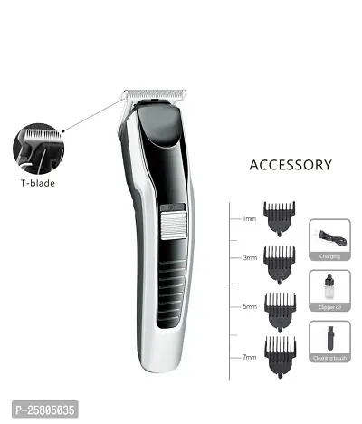 AT - 538 Trending Professional Rechargeable Hair Clipper and Trimmer Trimmer 60 min Runtime 4 Length Settings(pack of 1)-thumb5