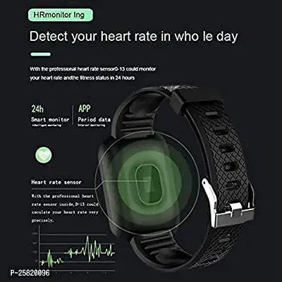 Smart Bracelet ID-116 X Plus Smartwatch Wireless Fitness Smart Band For Men, Women  Kids (pack of 1)-thumb2