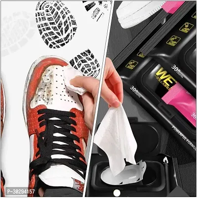 Shoe Wipes Instant Sneaker Cleaner  Stain Remover (80 Pcs)-thumb2