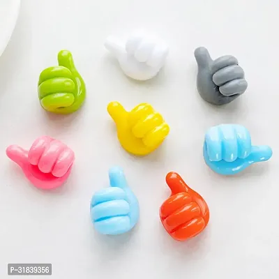 Silicon Thumb Holder Hooks Multicolor Adhesive Cable Clips Organizer Hook(pack of 1)-thumb4