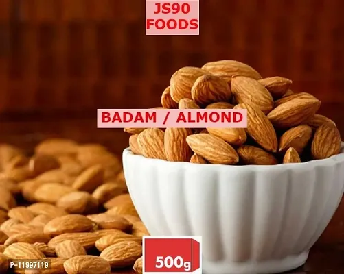 500GM Badam Giri Almond Kernel Whole Dry Fruits JS90 FOODS-thumb0