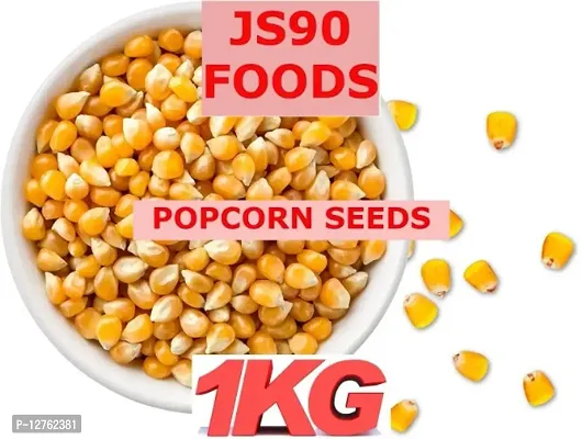 1KG Popcorn Kernel Seeds, Ready To Cook (Use Your Own Oil) Makki, Makka , Maize JS90 FOODS GUPTA TRADER-thumb0