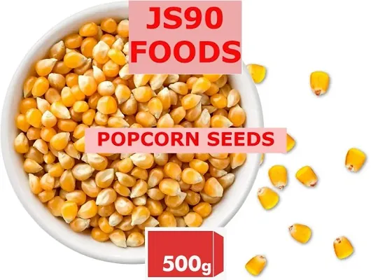 500GM Popcorn Kernel Seeds, Ready To Cook (Use Your Own Oil) Makki, Makka , Maize JS90 FOODS GUPTA TRADER