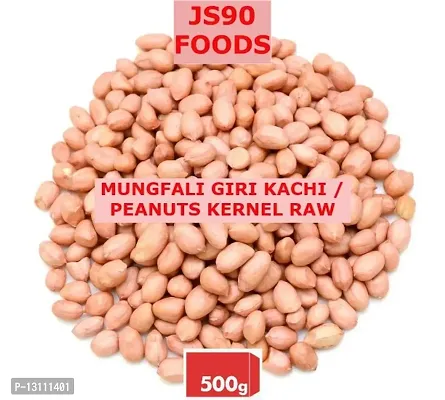 500GM Moongfali Giri Kachi , Mungfali , Peanuts Kernel Raw , Peanuts , Groundnuts , Moongaphalee ,  JS90 FOODS , GUPTA TRADER