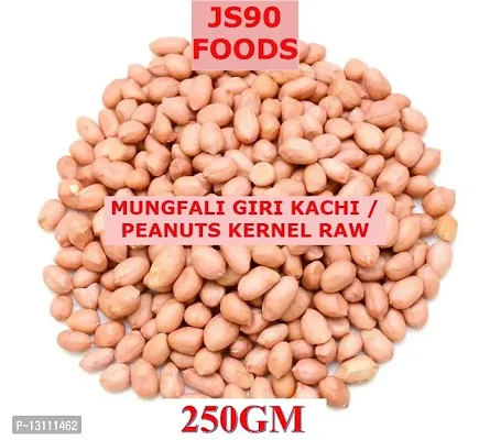 250GM Moongfali Giri Kachi , Mungfali , Peanuts Kernel Raw , Peanuts , Groundnuts , Moongaphalee ,  JS90 FOODS , GUPTA TRADER
