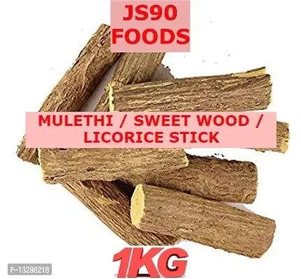 1KG Mulethi , Sabut , Mulaithi , Root , Lakdi , Sweet Wood Stick , Licorice , Liqourices , JS90 FOODS , GUPTA TRADER-thumb0