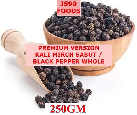 250GM premium version kali mirch sabut , black pepper whole , JS90 FOODS , GUPTA TRADER