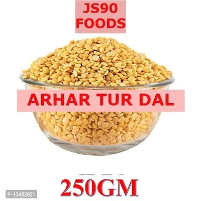 250GM Arhar Tur Toor Dal Pulses , Unpolished , Split Pigeon Pea , JS90 FOODS , GUPTA TRADER