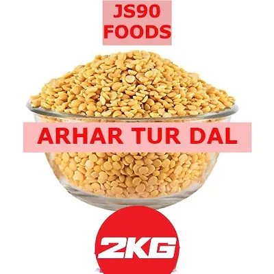 2KG Arhar Tur Toor Dal Pulses , Unpolished , Split Pigeon Pea